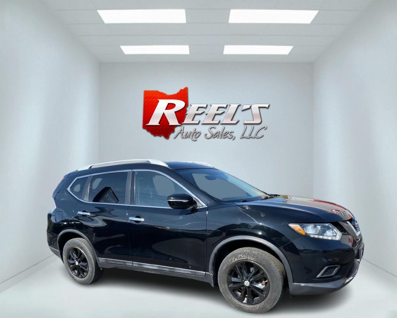 2014 Black /Black Nissan Rogue SV AWD (5N1AT2MV7EC) with an 2.5L I4 DOHC 16V engine, Automatic transmission, located at 11115 Chardon Rd. , Chardon, OH, 44024, (440) 214-9705, 41.580246, -81.241943 - Photo#2